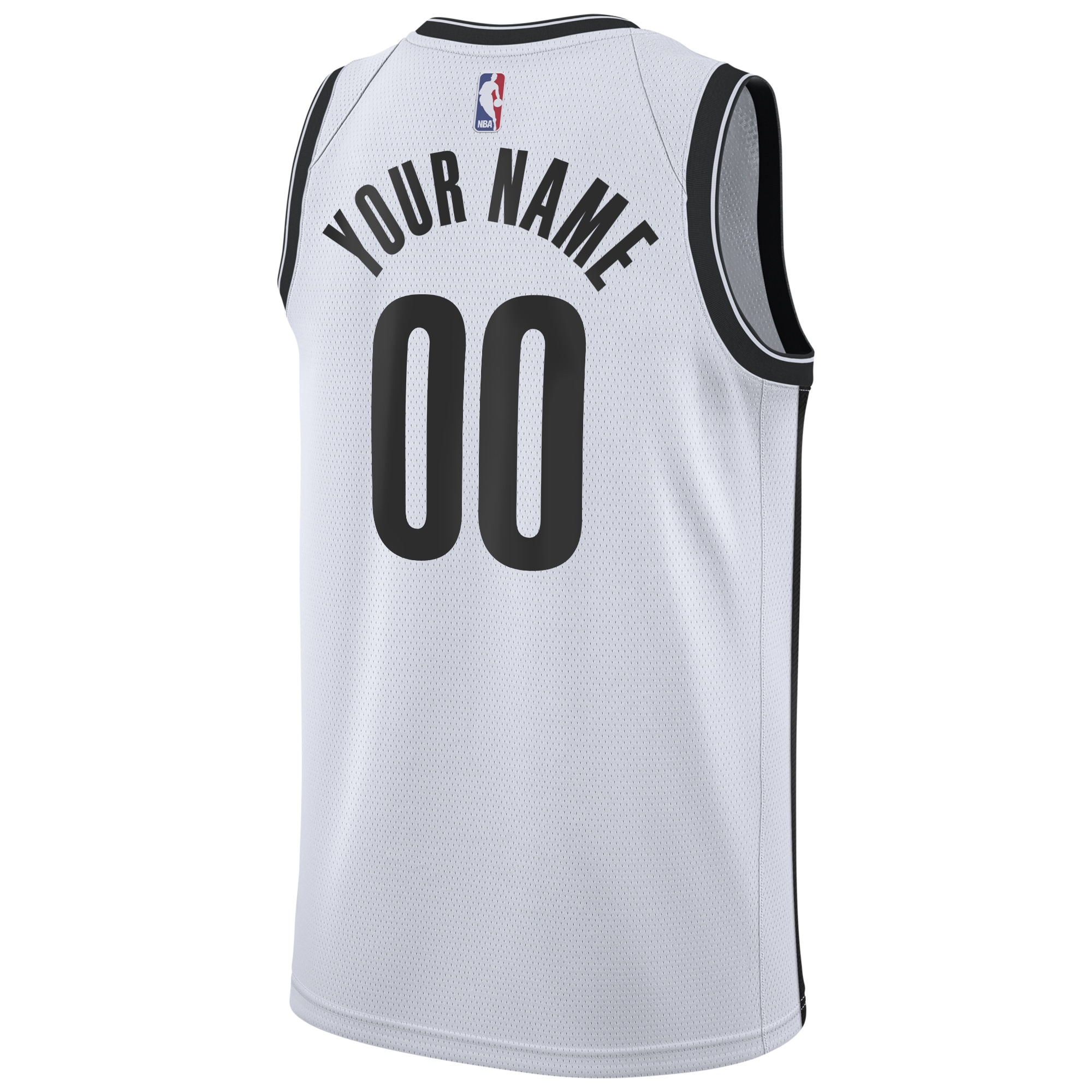 Alternative view of Brooklyn Nets Association Swingman Jersey - Custom - Youth - JS585 