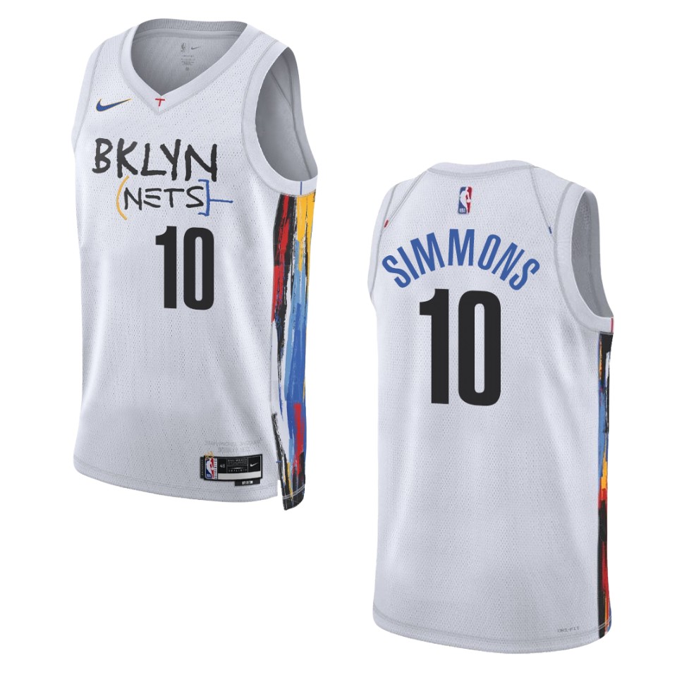 Brooklyn Nets Ben Simmons 2022-23 City Edition White Swingman Jersey