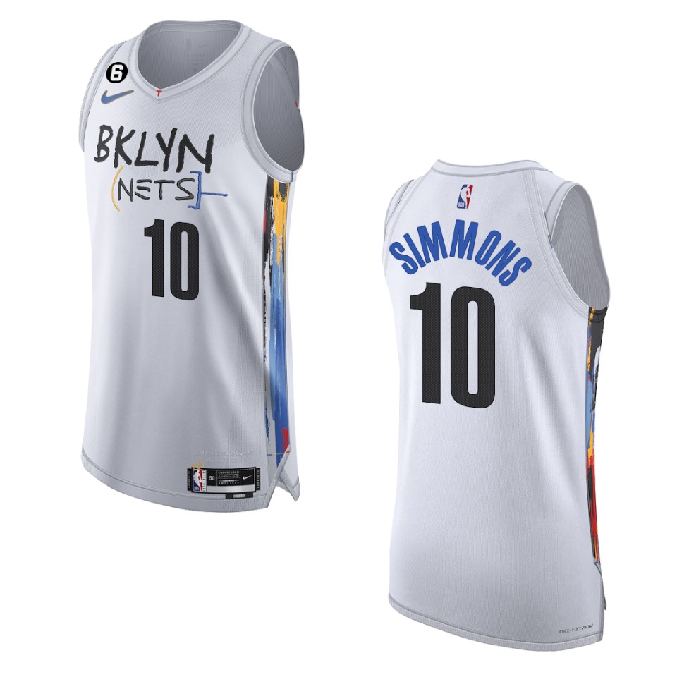 Brooklyn Nets City Edition Ben Simmons 2022-23 White Jersey