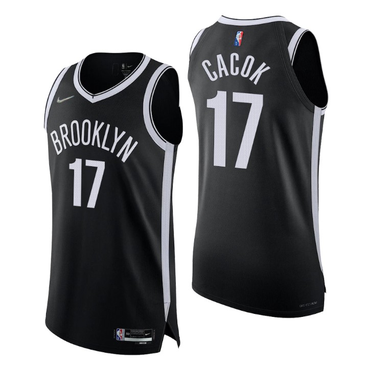 Brooklyn Nets Devontae Cacok 2021-22 75th Anniversary Diamond Jersey Authentic Icon