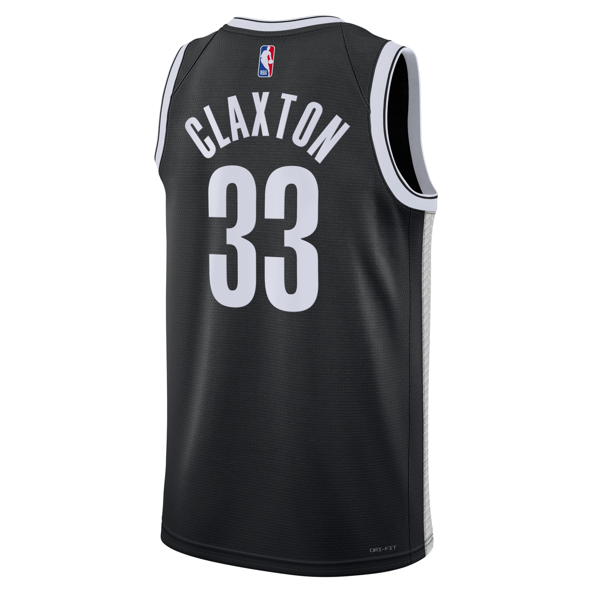 Alternative view of Brooklyn Nets Icon Edition Swingman Jersey - Black - Nic Claxton - Unisex - JS529 