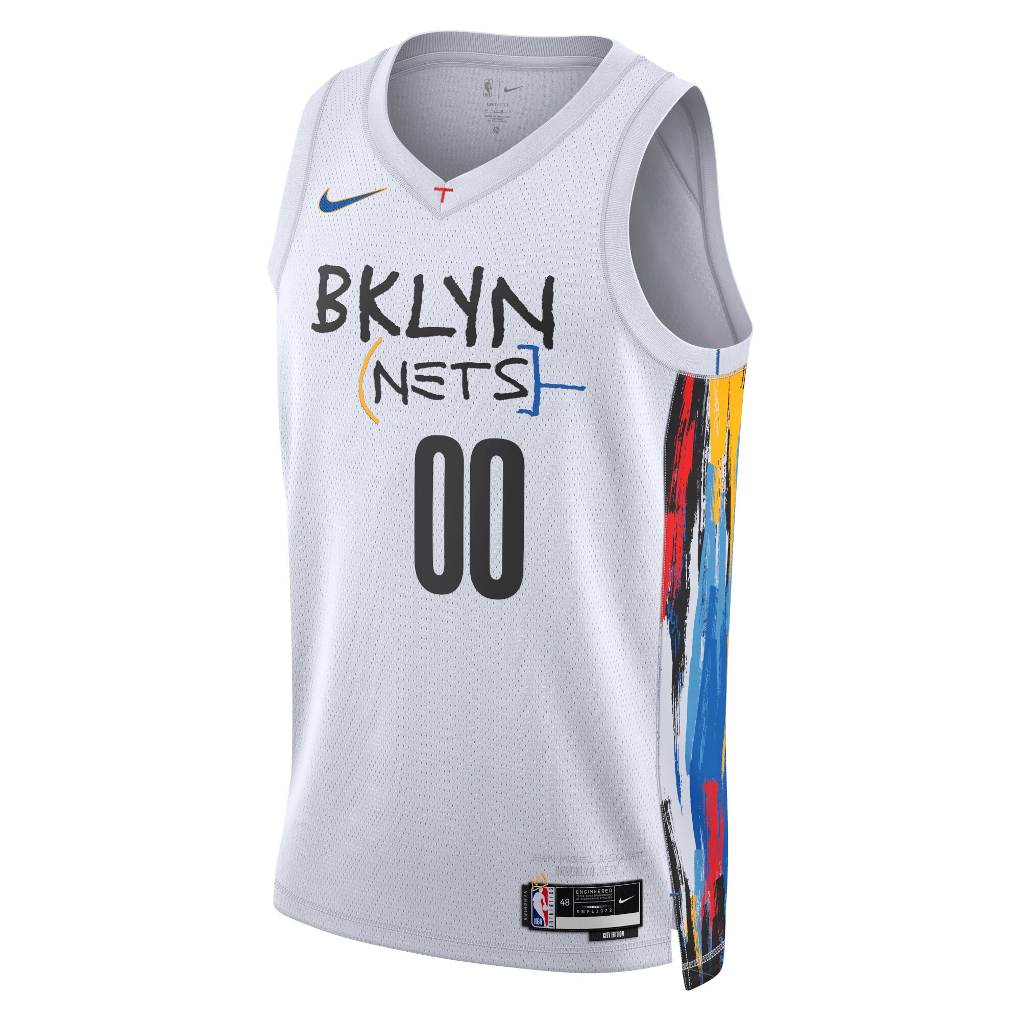 Alternative view of Brooklyn Nets Unisex 2022/23 Swingman Custom Jersey - City Edition - White