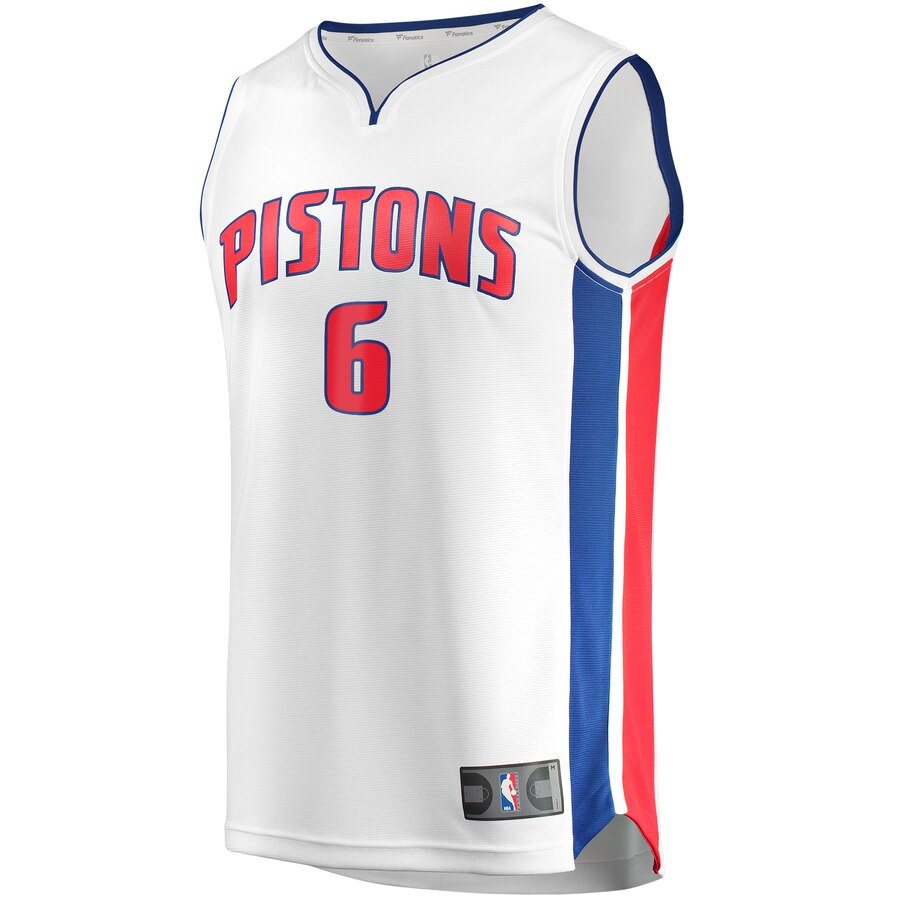 Alternative view of Bruce Brown Detroit Pistons Fanatics Branded Youth Fast Break Replica Player Jersey - Association Edition - White