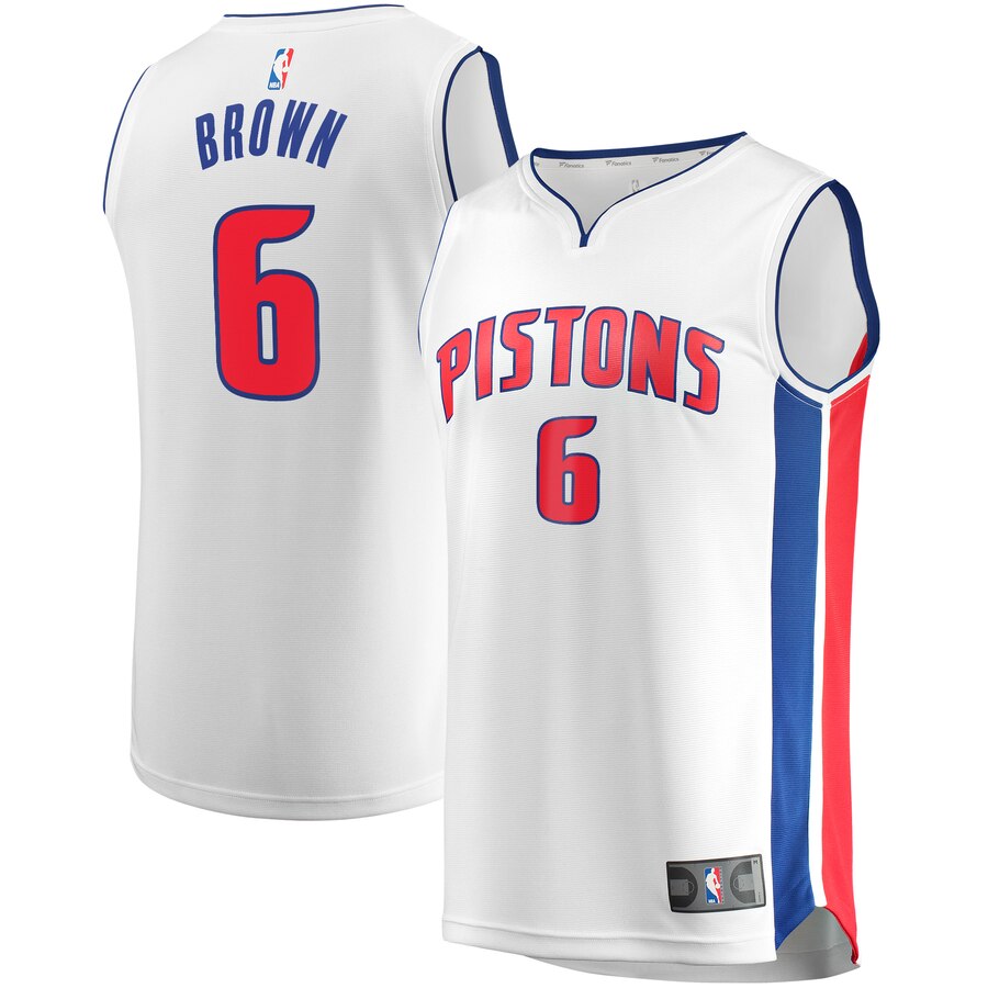 Bruce Brown Detroit Pistons Fanatics Branded Youth Fast Break Replica Player Jersey - Association Edition - White
