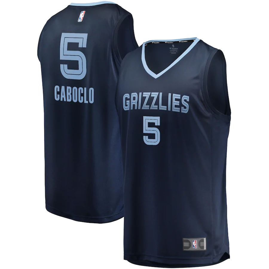Bruno Caboclo Memphis Grizzlies Fanatics Branded Fast Break Player Jersey Navy - Icon Edition