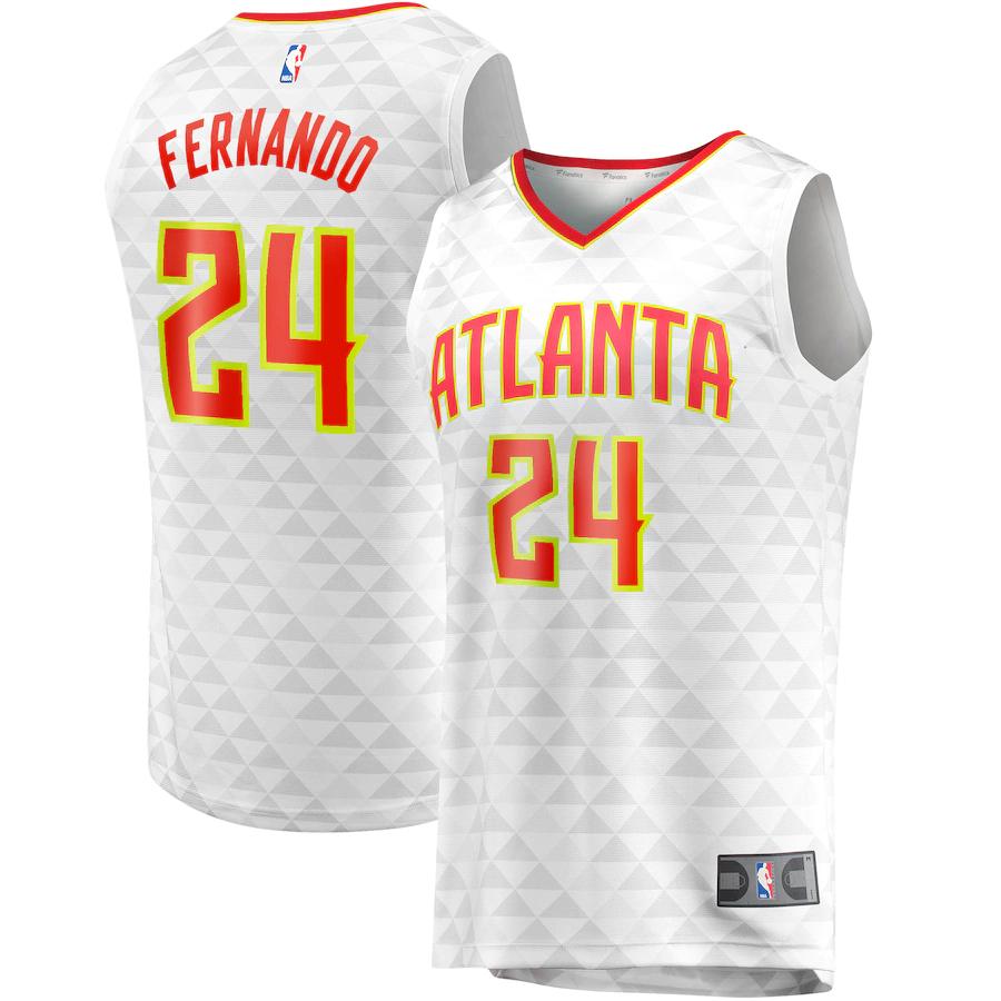 Bruno Fernando Atlanta Hawks Fanatics Branded Fast Break Player Replica Jersey - Association Edition - White