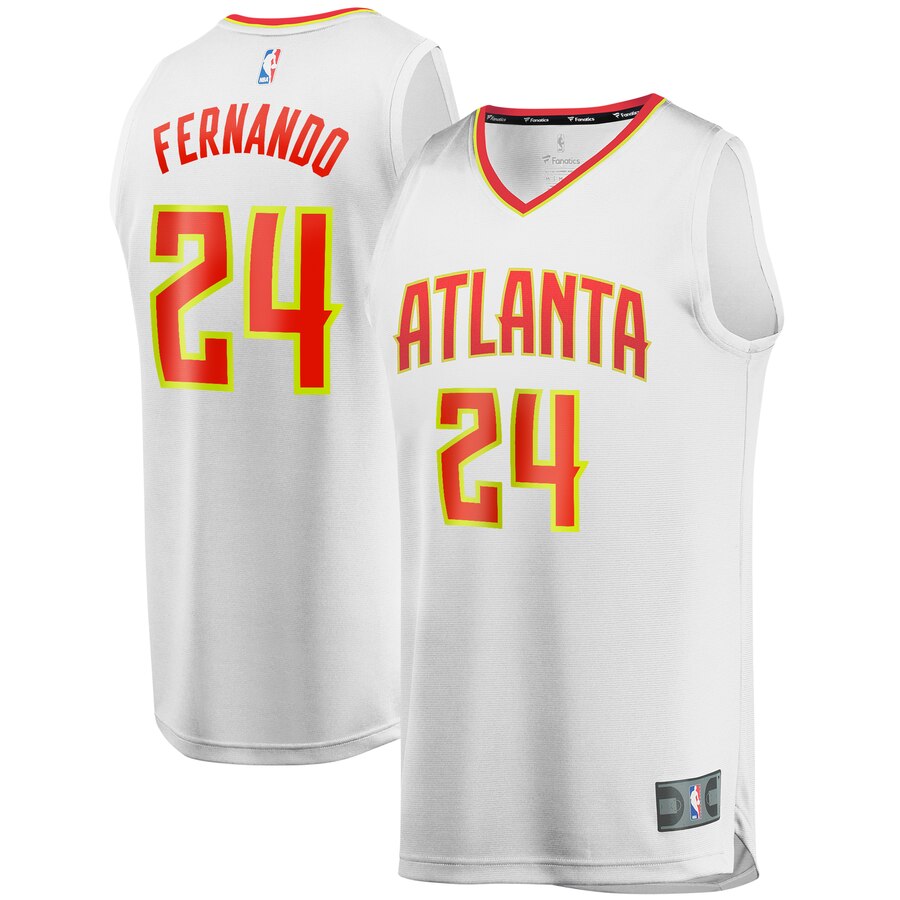 Bruno Fernando Atlanta Hawks Fanatics Branded Youth Fast Break Replica Player Jersey - Association Edition - White