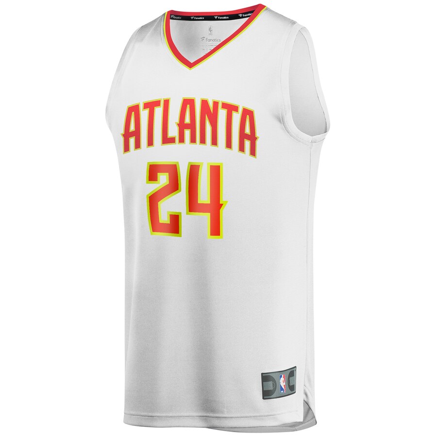 Alternative view of Bruno Fernando Atlanta Hawks Fanatics Branded Youth Fast Break Replica Player Jersey - Association Edition - White