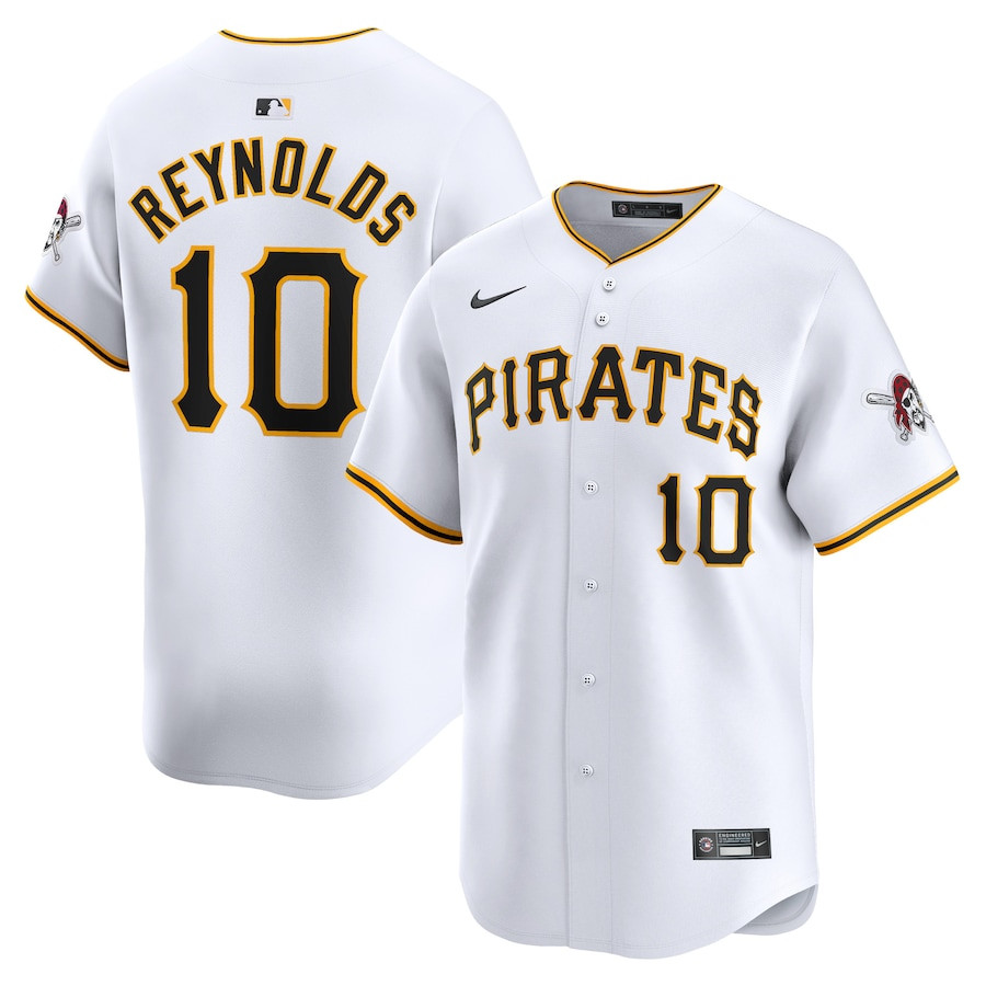 Bryan Reynolds 10 Pittsburgh Pirates Home Limited Player Men Jersey - White 
