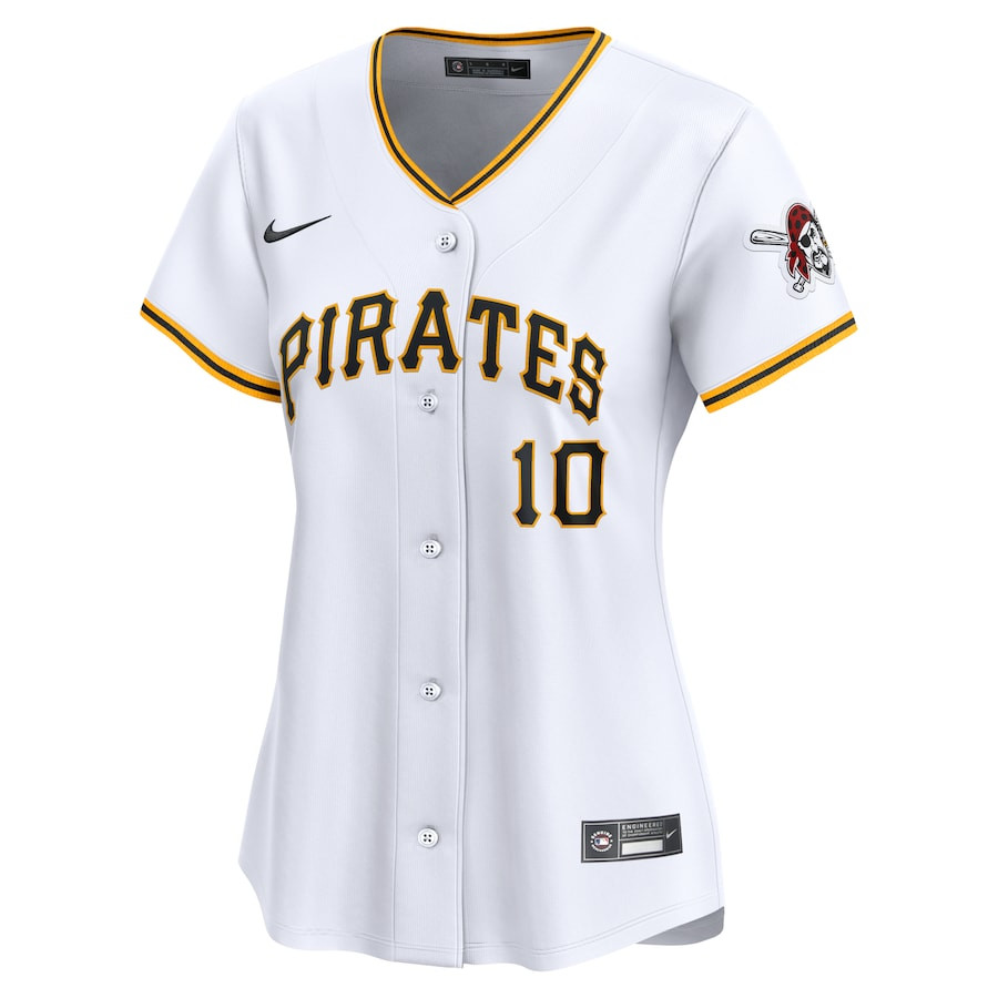 Alternative view of Bryan Reynolds 10 Pittsburgh Pirates Women Home Limited Player Jersey - White 