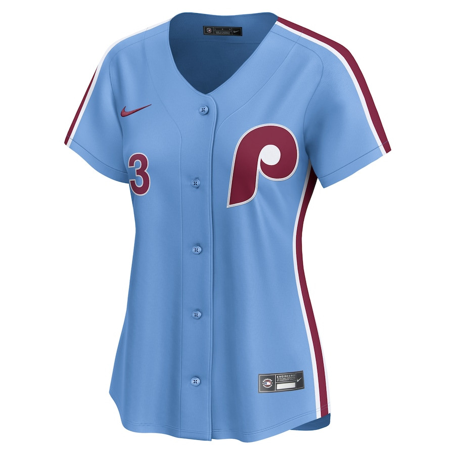 Alternative view of Bryce Harper 3 Philadelphia Phillies Alternate Limited Women Jersey - Light Blue 