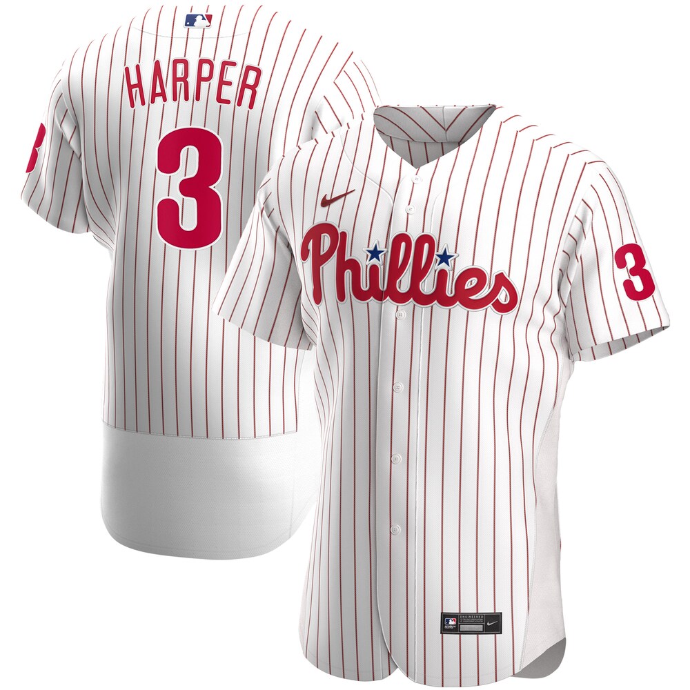 Bryce Harper Philadelphia Phillies Home 2020 Player Jersey - White