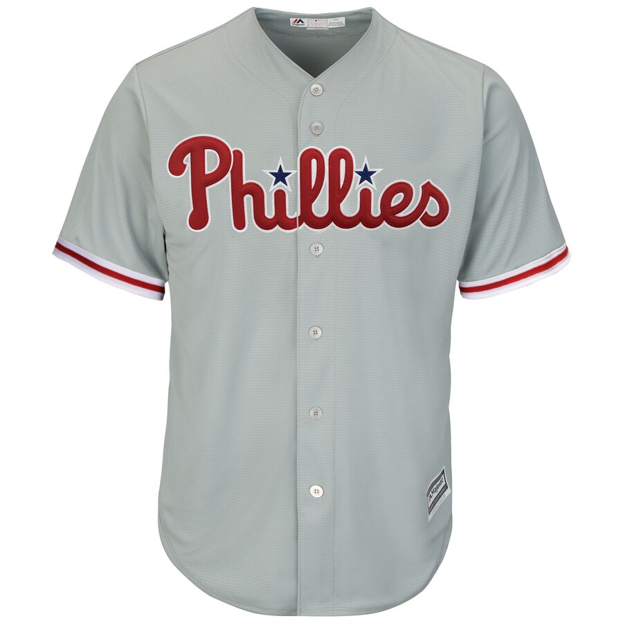 Alternative view of Bryce Harper Philadelphia Phillies Majestic Official Cool Base Replica Player Jersey - Gray
