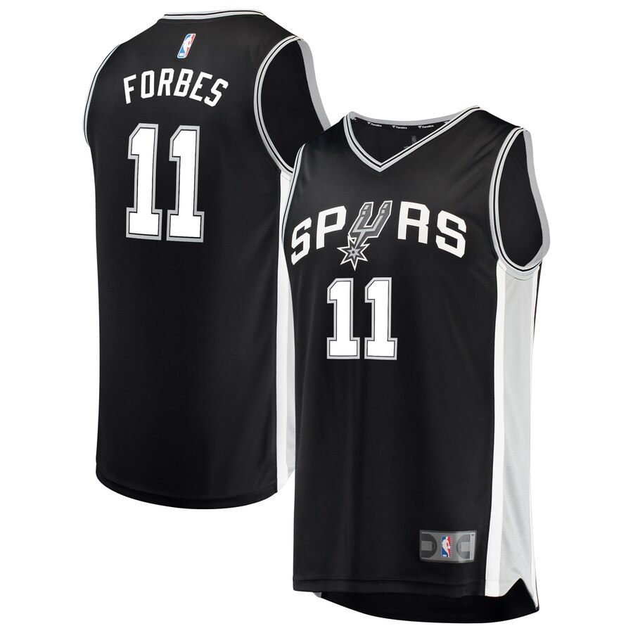 Bryn Forbes San Antonio Spurs Fanatics Branded Fast Break Road Replica Player Jersey Black - Icon Edition
