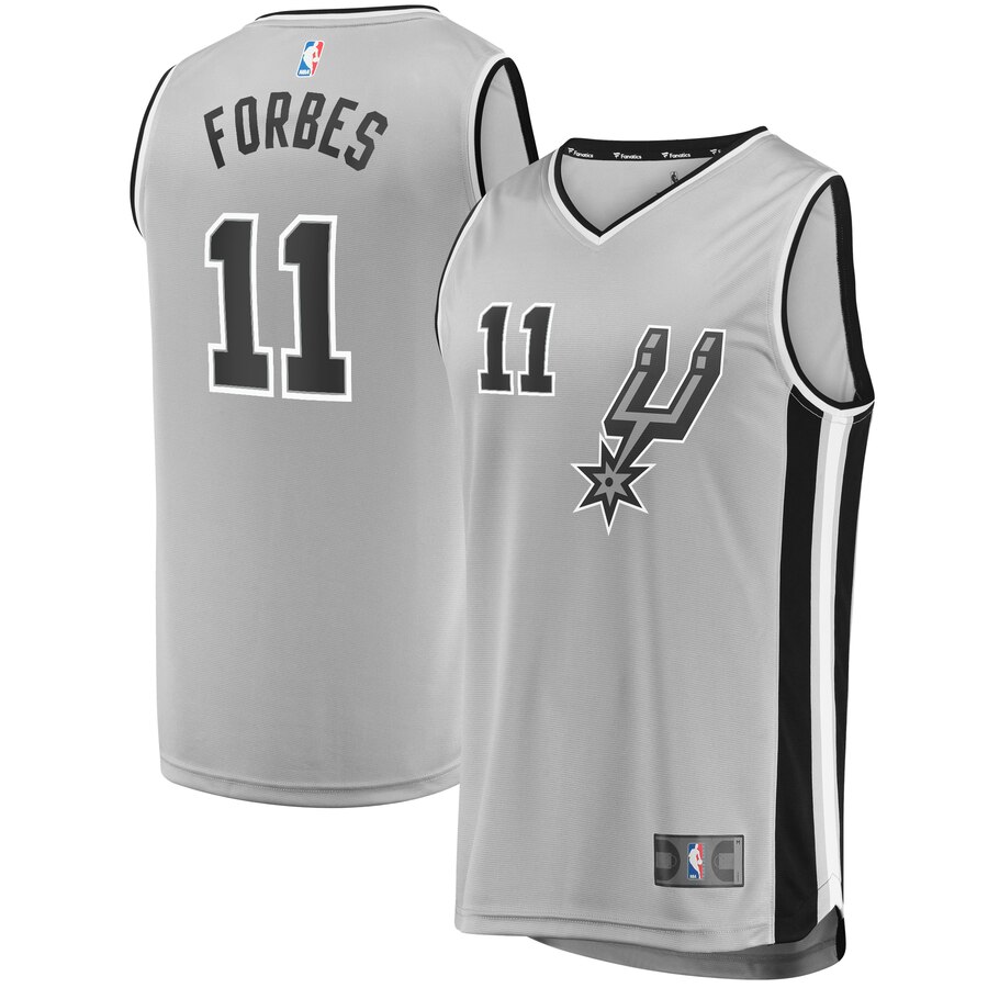 Bryn Forbes San Antonio Spurs Fanatics Branded Youth Fast Break Replica Player Jersey - Statement Edition - Silver