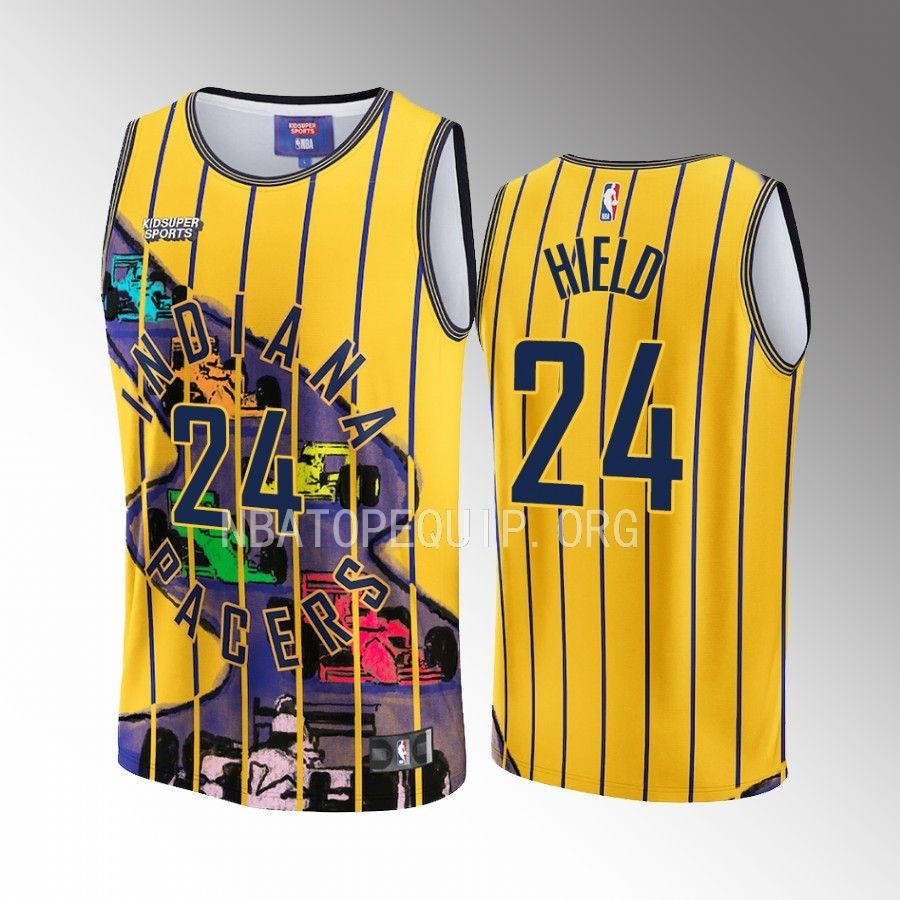 Buddy Hield 24 Indiana Pacers NBA & KidSuper Studios Unisex Hometown Jersey - JS129 
