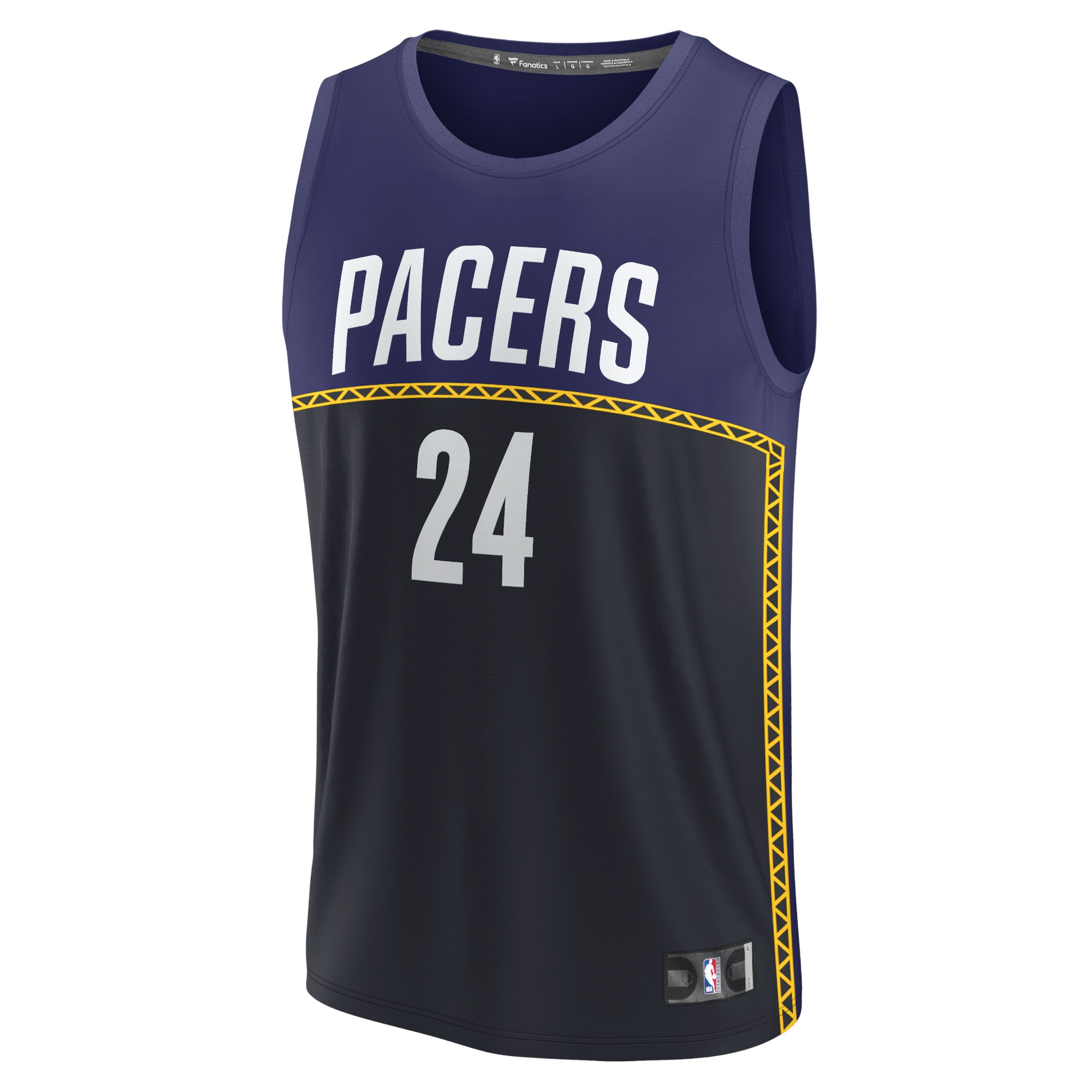 Alternative view of Buddy Hield Indiana Pacers Fanatics Fastbreak Jersey - City Edition - Blue