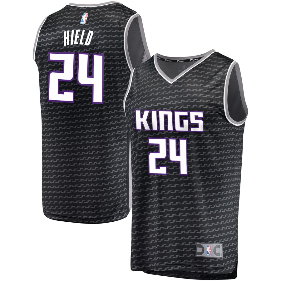 Buddy Hield Sacramento Kings Fanatics Branded Fast Break Replica Jersey Black - Statement Edition