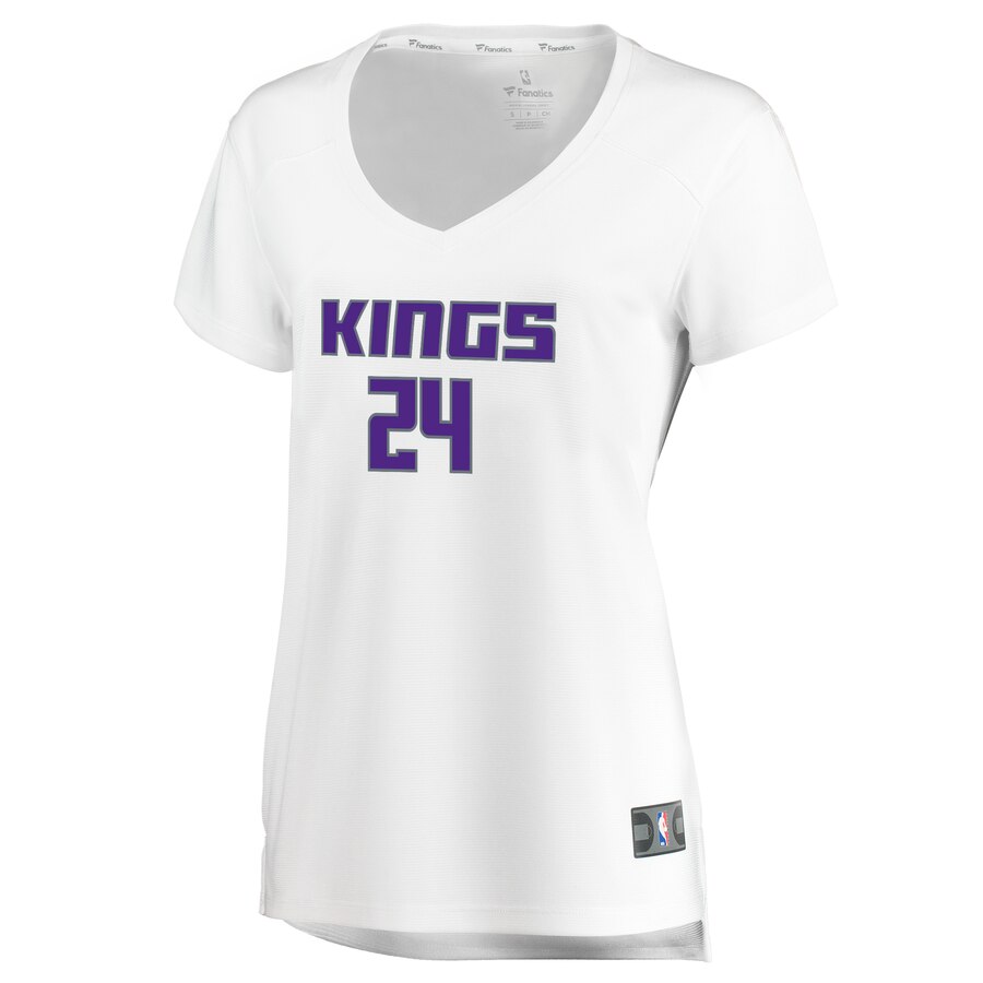 Alternative view of Buddy Hield Sacramento Kings Fanatics Branded Women's Fast Break Replica Jersey - Association Edition - White