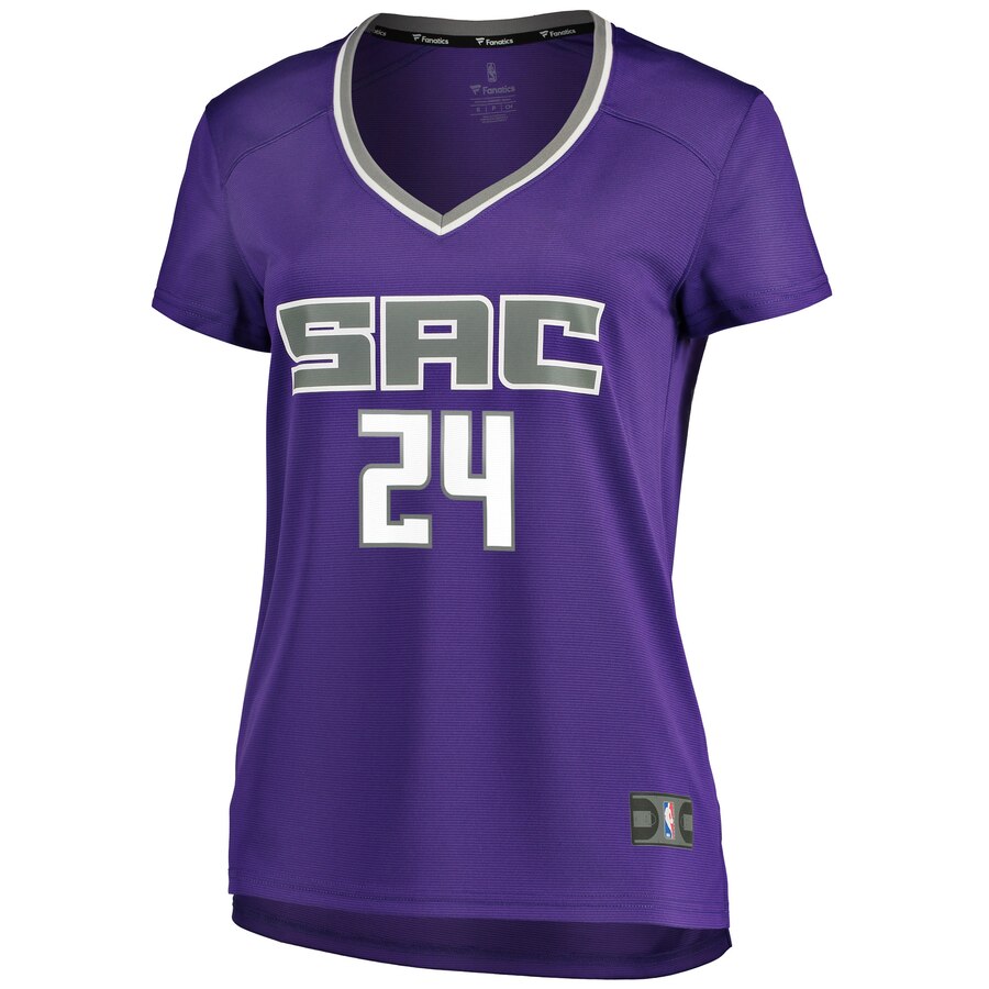 Alternative view of Buddy Hield Sacramento Kings Fanatics Branded Women's Fast Break Replica Jersey Purple - Icon Edition