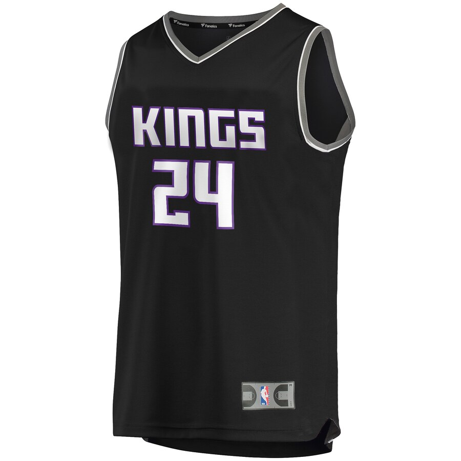 Alternative view of Buddy Hield Sacramento Kings Fanatics Branded Youth Fast Break Replica Player Jersey - Statement Edition - Black