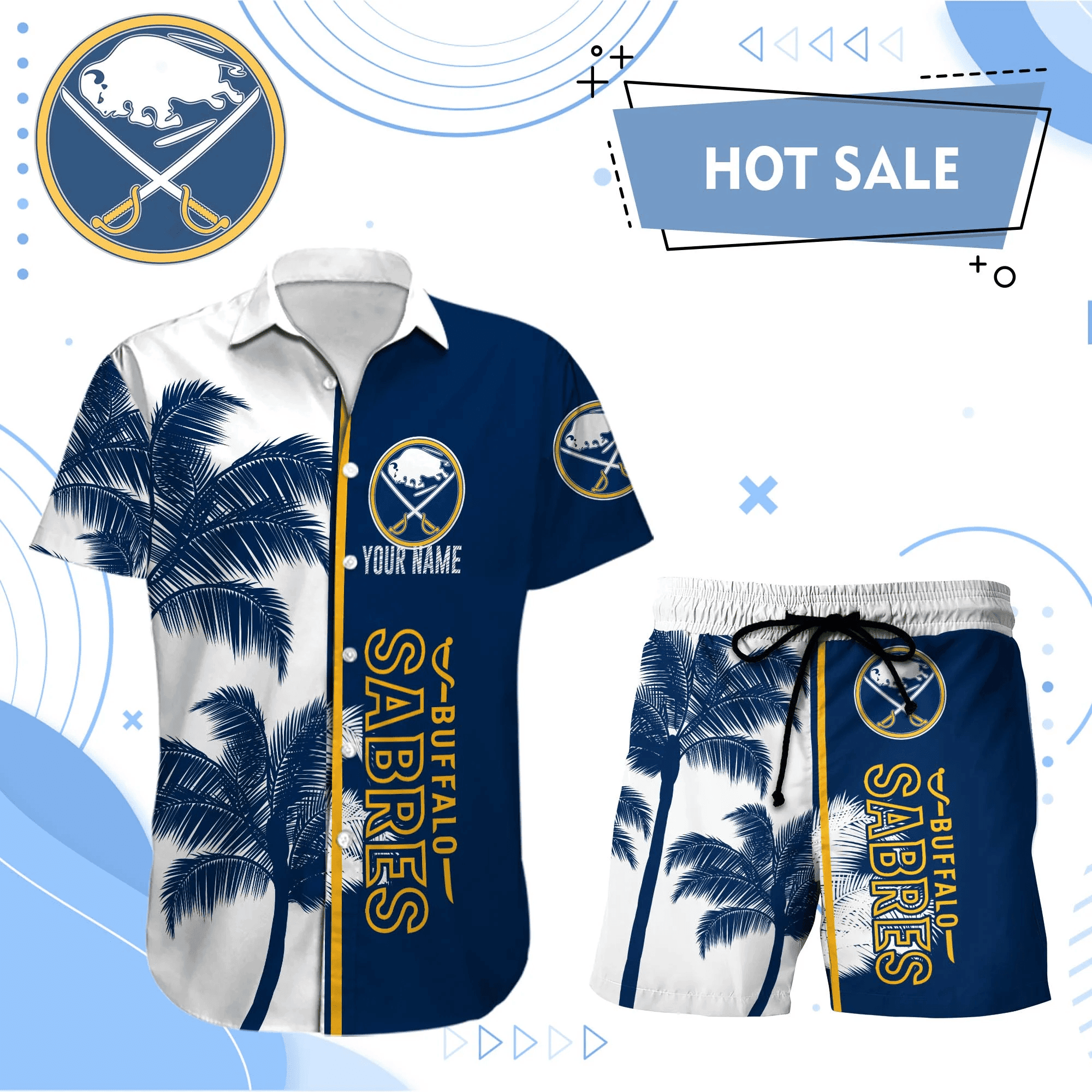 Buffalo Sabres Hawaiian Shirt And Set - Customized - JS157 