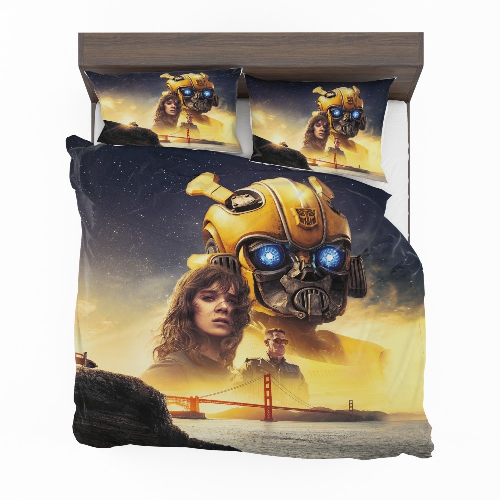 Alternative view of Bumblebee Movie Transformers Hailee Steinfeld Sci-Fi Thriller Bedding Set - Custom Bedding Set