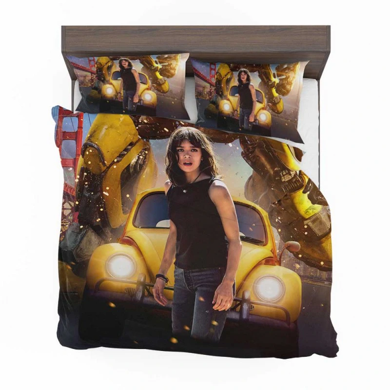 Alternative view of Bumblebee Transformers Movie Hailee Steinfeld Bedding Set - Custom Bedding Set