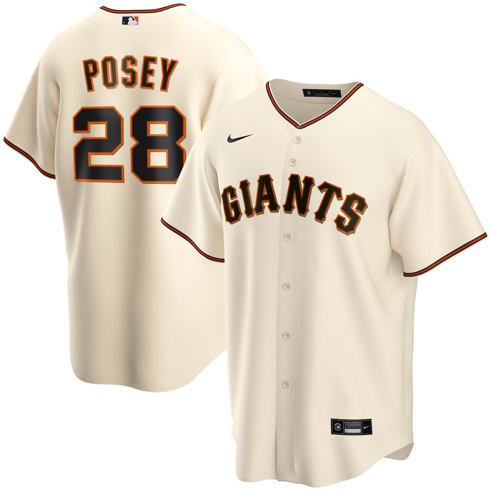 Buster Posey San Francisco Giants Home 2020 Player Jersey - Cream