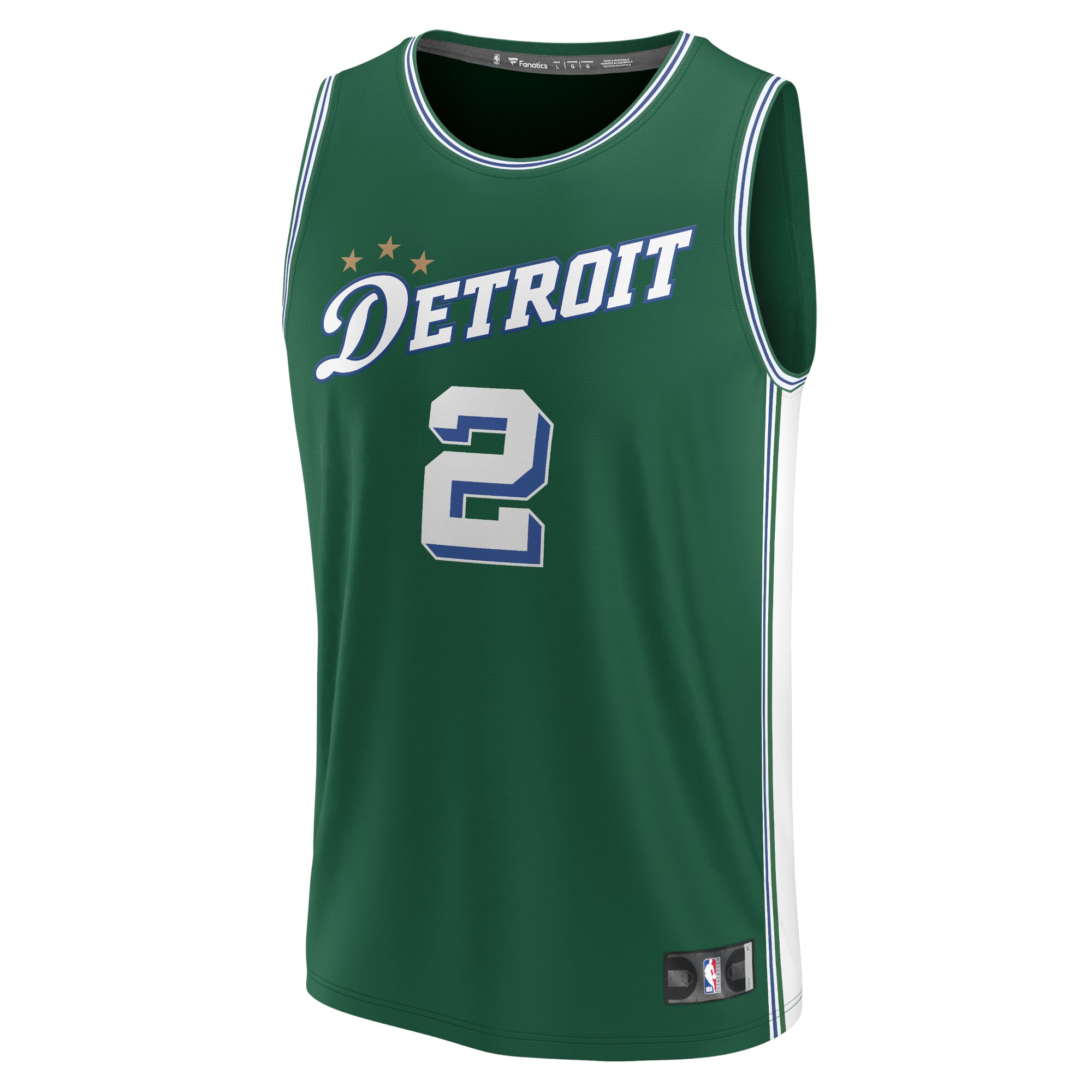 Alternative view of Cade Cunningham Detroit Pistons Fanatics Fastbreak Jersey - City Edition - Green