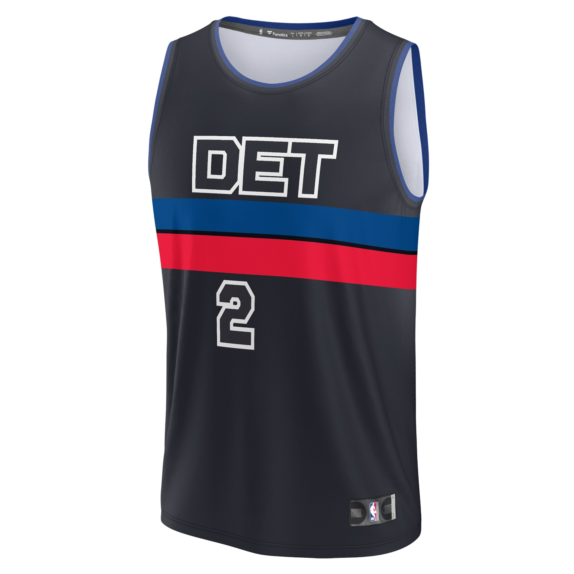Alternative view of Cade Cunningham Detroit Pistons Fanatics Youth Fast Break Player Jersey - Statement Edition - Black