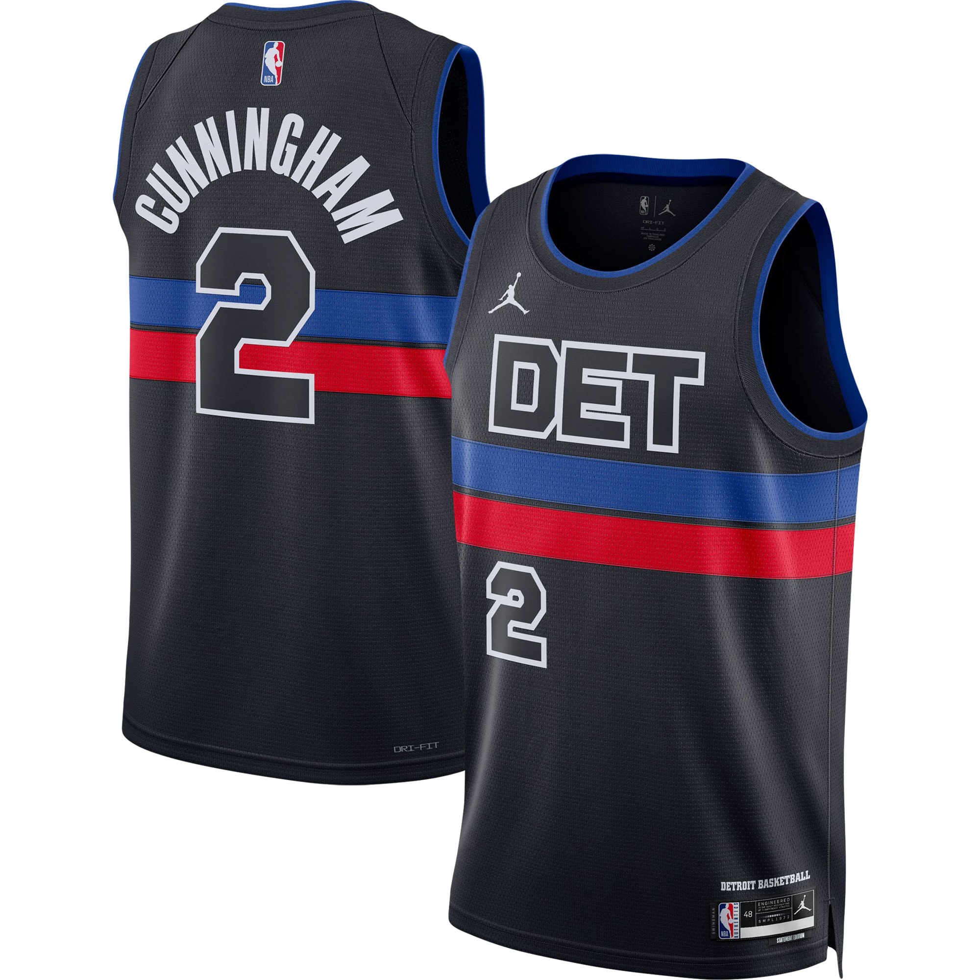 Cade Cunningham Detroit Pistons Jordan Brand Unisex Swingman Jersey – Statement Edition – Black