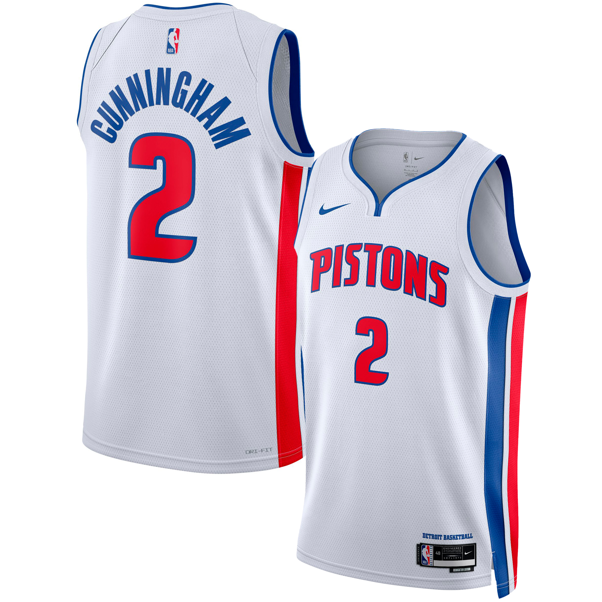 Cade Cunningham Detroit Pistons Unisex Swingman Jersey – Association Edition – White