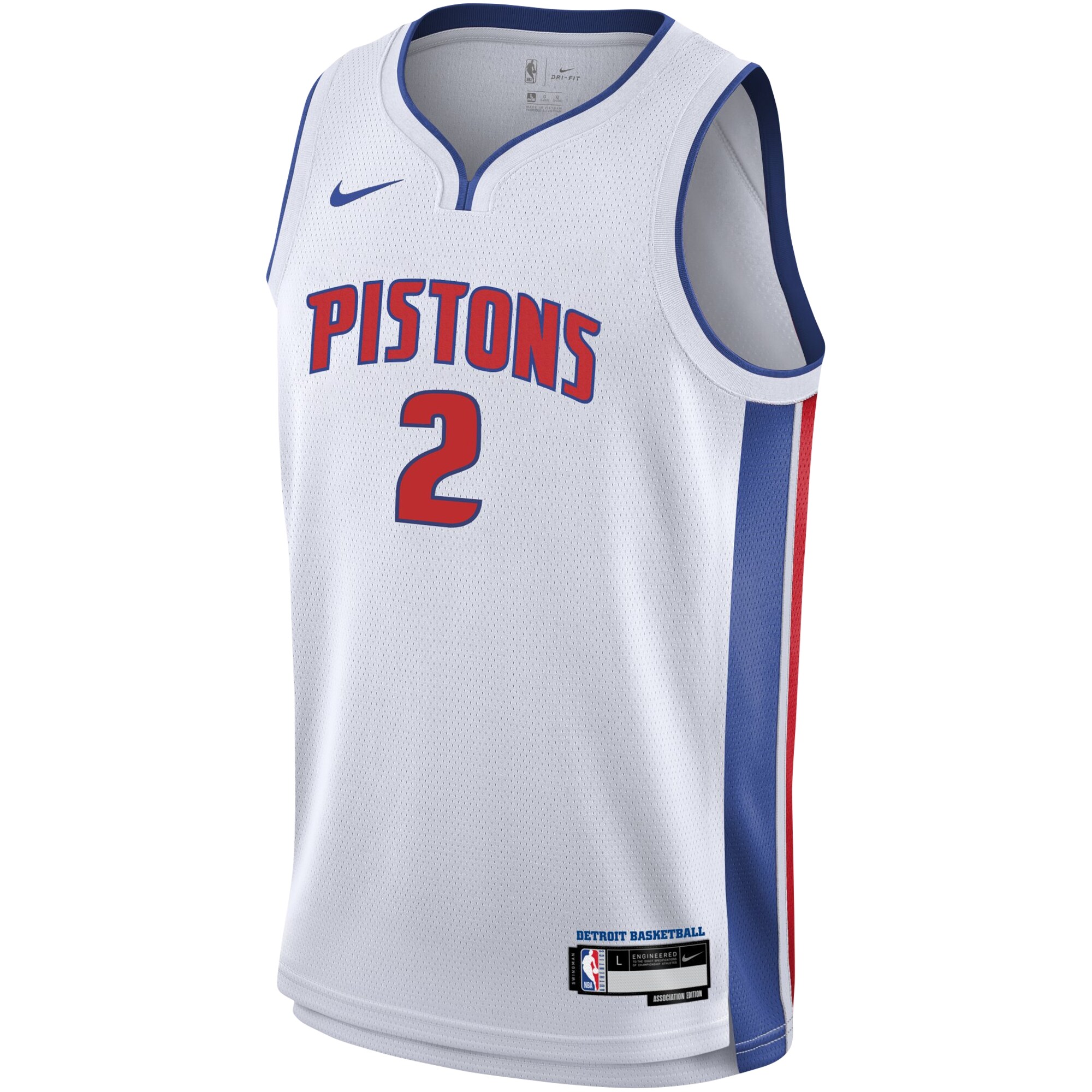 Alternative view of Cade Cunningham Detroit Pistons Youth Swingman Jersey - Association Edition - White