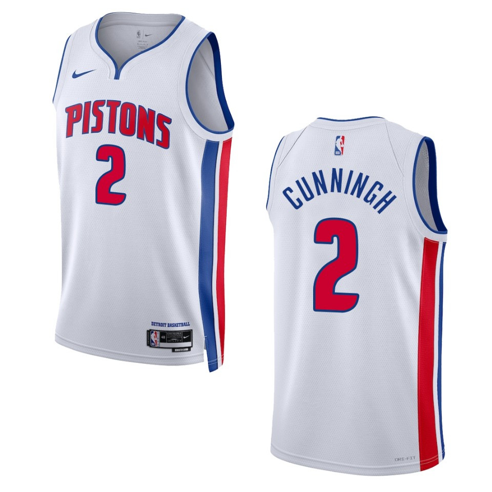 Cade Cunningham White Association Edition 2022-23 Detroit Pistons Swingman Jersey