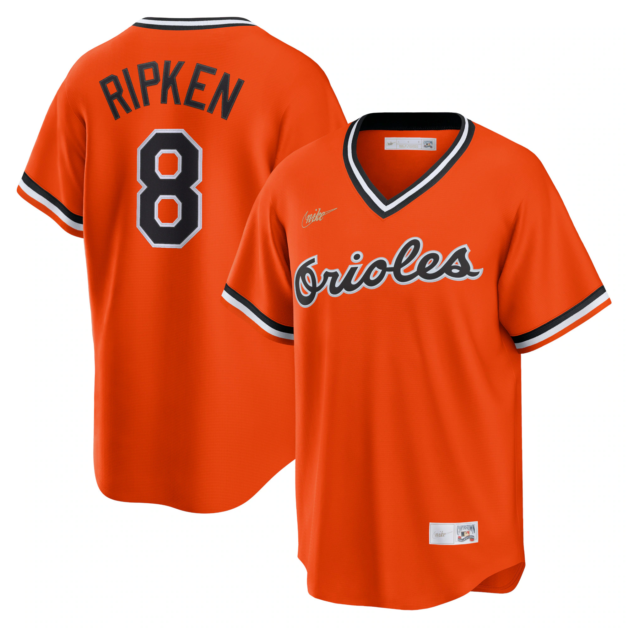 Alternative view of Cal Ripken Jr. Baltimore Orioles Alternate Cooperstown Collection Player Jersey – Orange