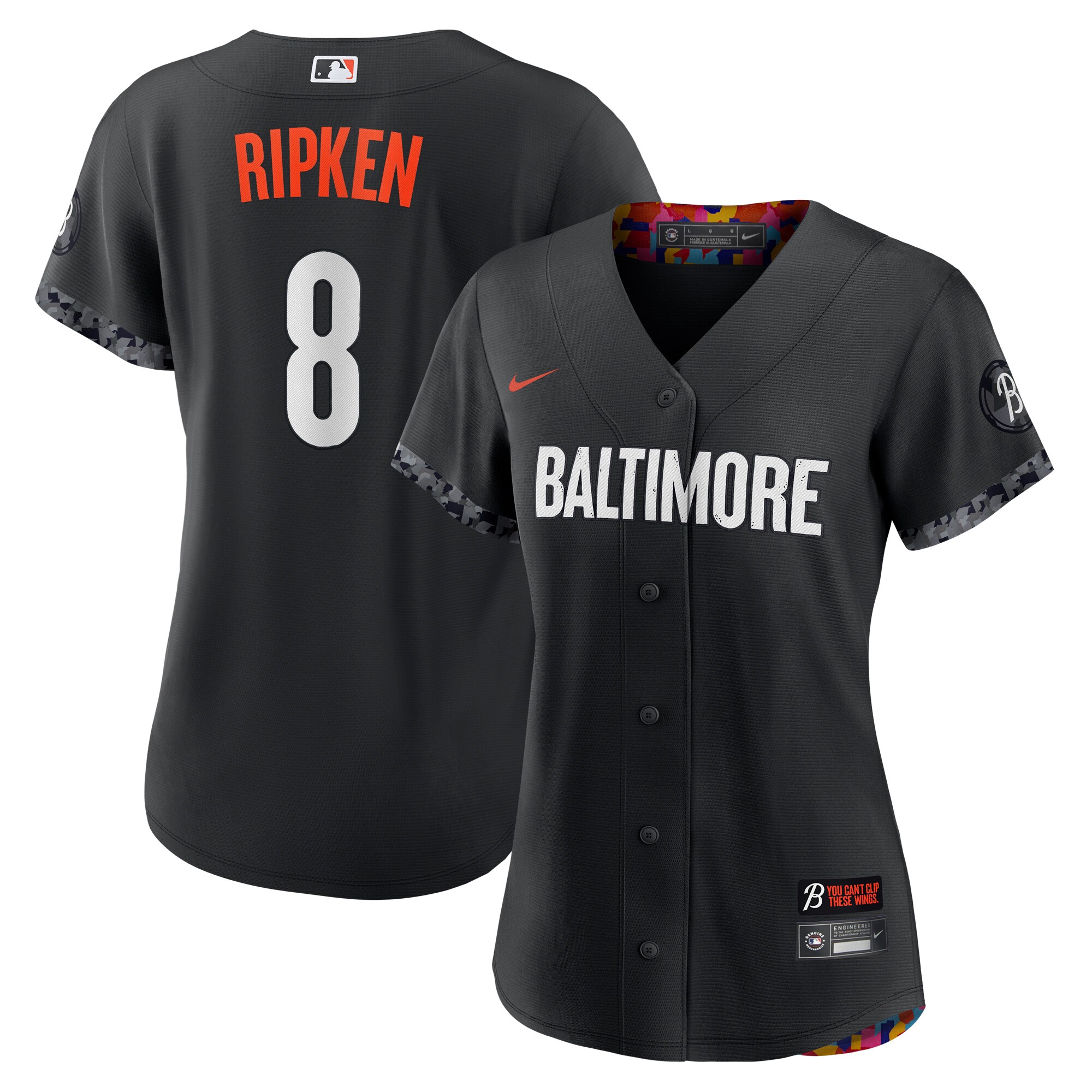 Cal Ripken Jr. Baltimore Orioles Women's City Connect Replica Player Jersey - Black