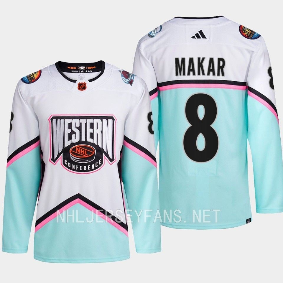 Cale Makar 8 Colorado Avalanche 2023 All-Star Game Jersey White Equipment - JS351 