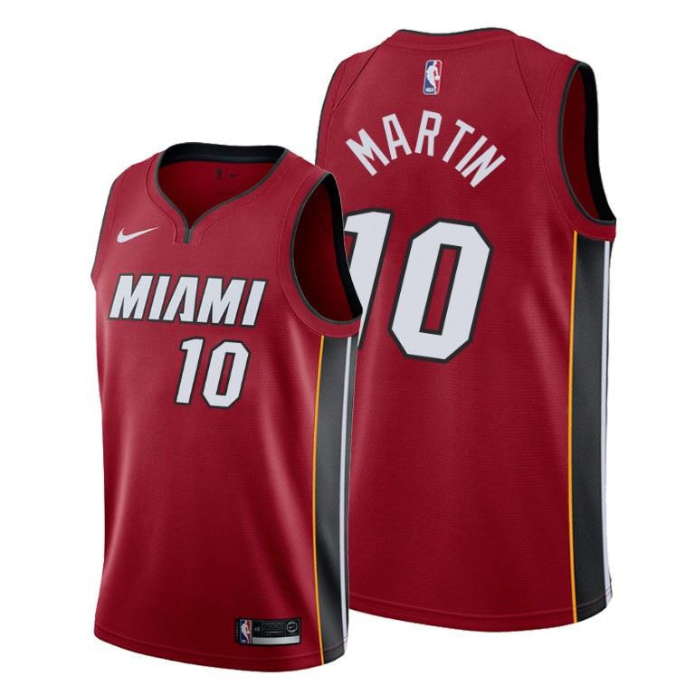 Caleb Martin 10 Miami Heat Statement Edition Red Jersey - Men Jersey - JS345 