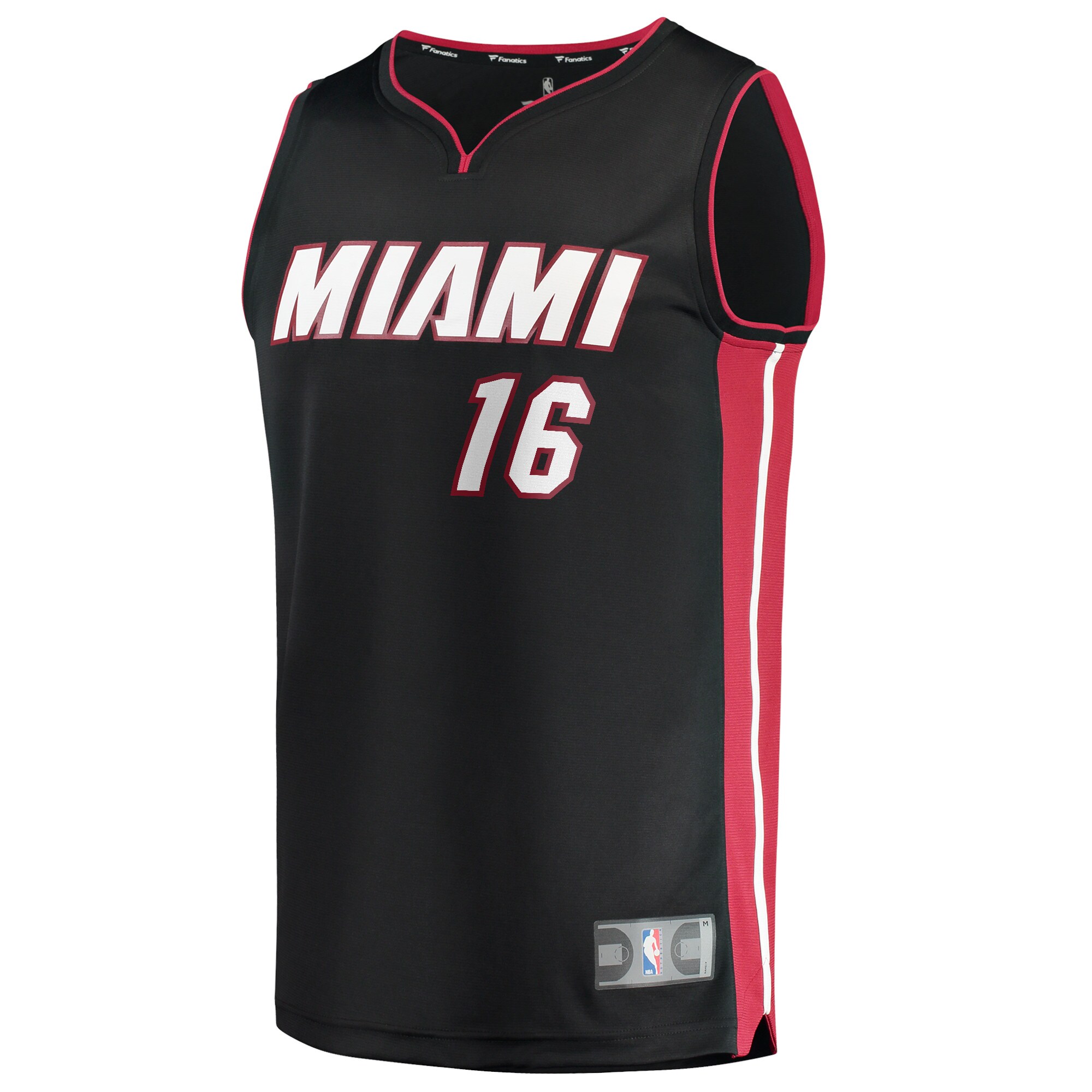 Alternative view of Caleb Martin Miami Heat Fanatics 2021/22 Fast Break Replica Jersey - Icon Edition - Black
