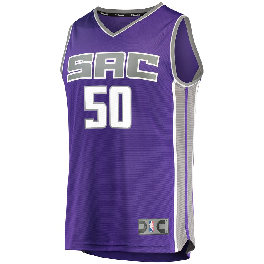 Alternative view of Caleb Swanigan Sacramento Kings Fanatics Branded Fast Break Replica Jersey - Icon Edition - Purple