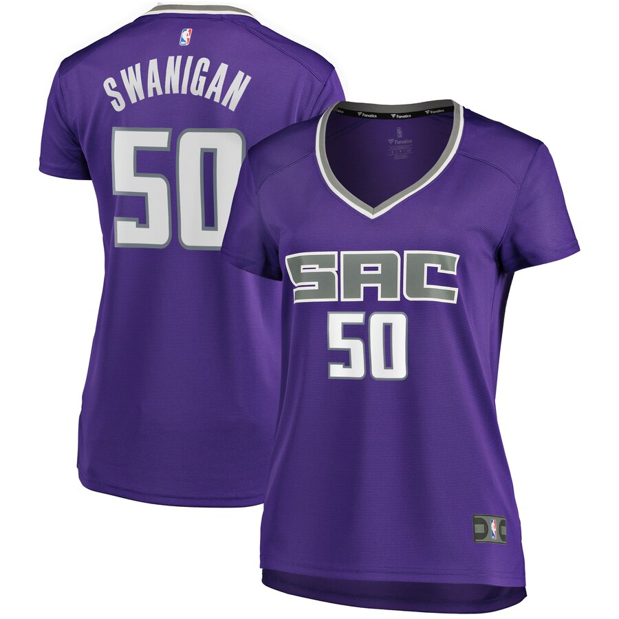 Caleb Swanigan Sacramento Kings Fanatics Branded Women's Fast Break Player Replica Jersey - Icon Edition - Purple