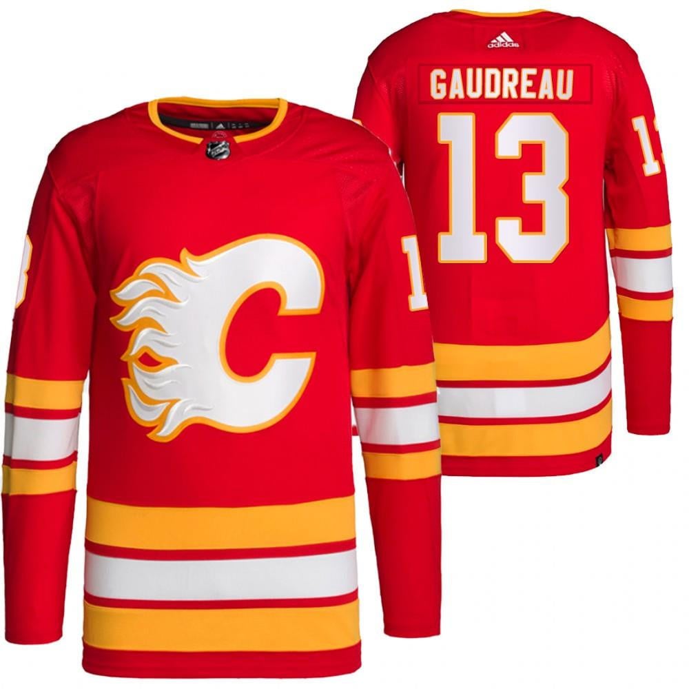 Calgary Flames 13 Johnny Gaudreau Home Red Jersey 2021-22 Primegreen Jersey - JS254 