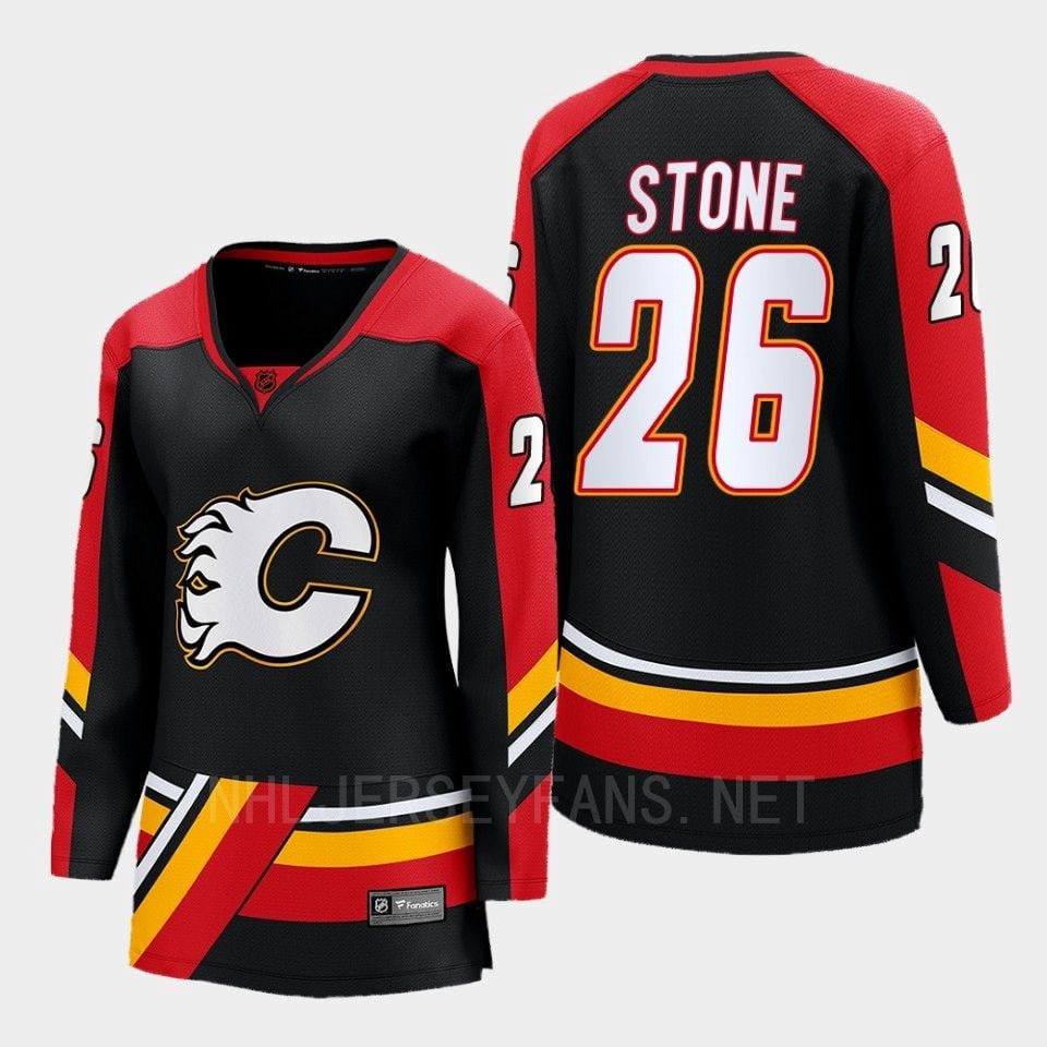 Calgary Flames Michael Stone 26 Black Special Edition 2.0 Breakaway Player 2022 Jersey Women - JS278 