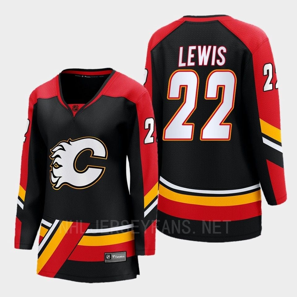 Calgary Flames Trevor Lewis 22 Black Special Edition 2.0 Breakaway Player 2022 Jersey Women - JS294 