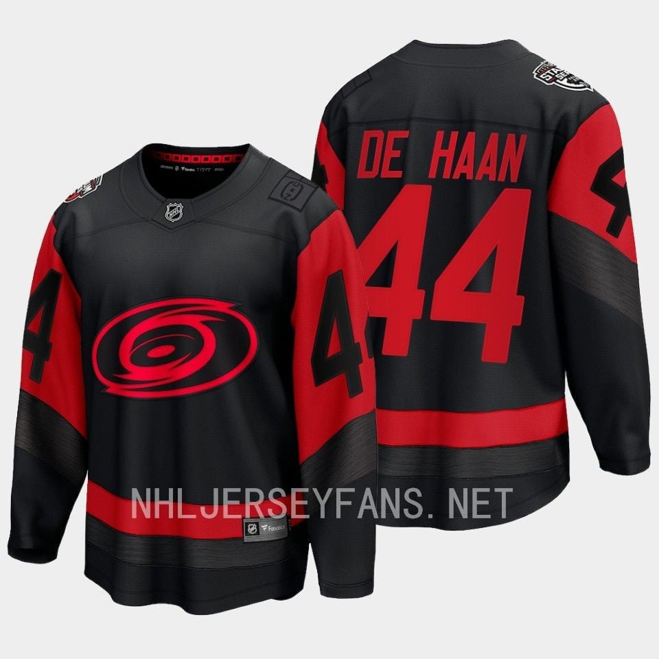 Calvin de Haan 44 Carolina Hurricanes 2023 Jersey Stadium Series Black Breakaway - JS176 