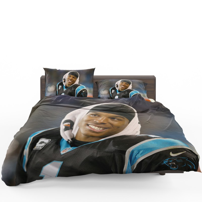 Alternative view of Cam Newton Quarterback Carolina Panthers Nfl Bedding Set - Custom Bedding Set