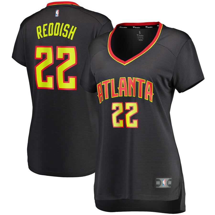 Cam Reddish Atlanta Hawks Fanatics Branded Women's Fast Break Replica Jersey Black - Icon Edition