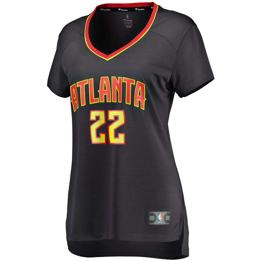 Alternative view of Cam Reddish Atlanta Hawks Fanatics Branded Women's Fast Break Replica Jersey Black - Icon Edition