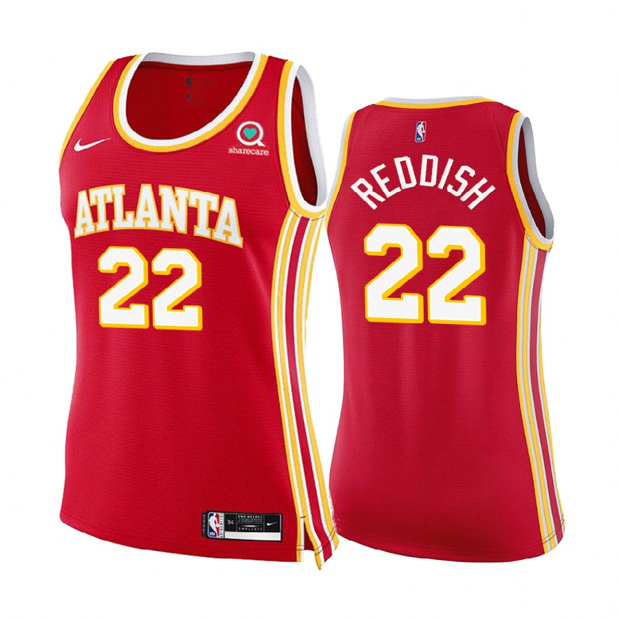 Cam Reddish Atlanta Hawks Red Icon Edition Women 2020-21 Jersey